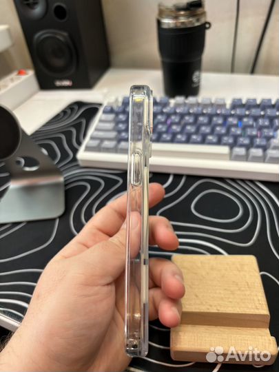 Прозрачный чехол с magsafe на iPhone 15 