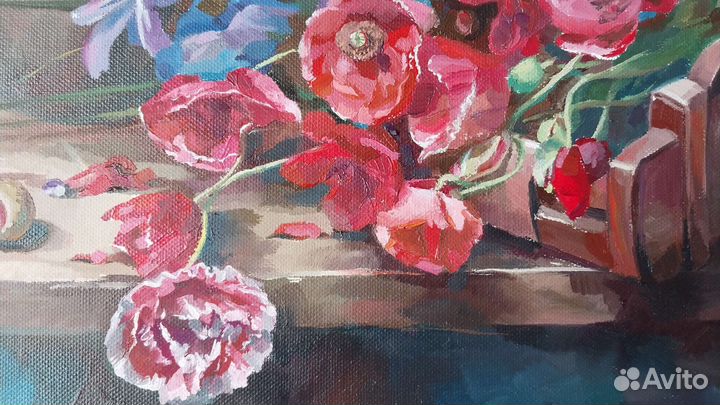 Натюрморт маслом 50х40см