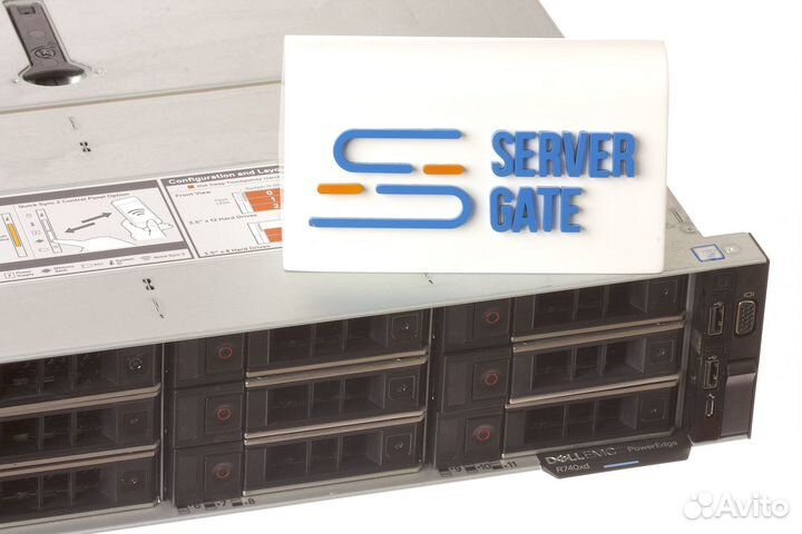 Сервер Dell R740xd 12LFF 2x6230R 64GB