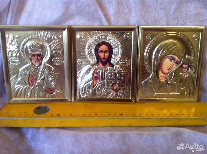 Иконы Спаситель, Казанская, Николай Чуд