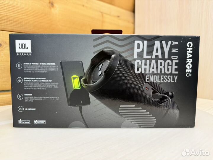 JBL Charge 5 Black оригинал новая