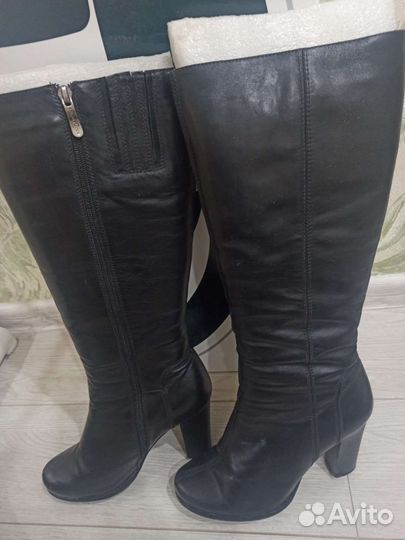 Зимние женские сапоги 38 натуральная кожа