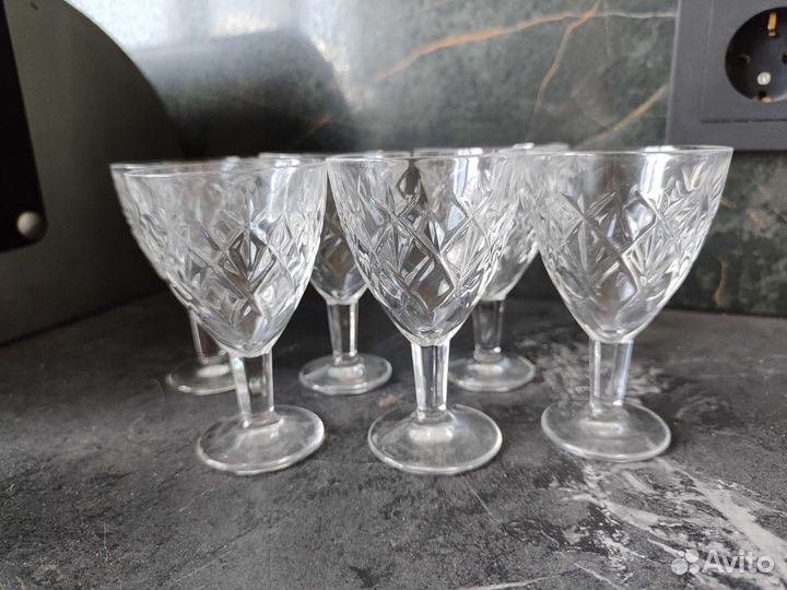 Хрустальные рюмки на ножке СССР