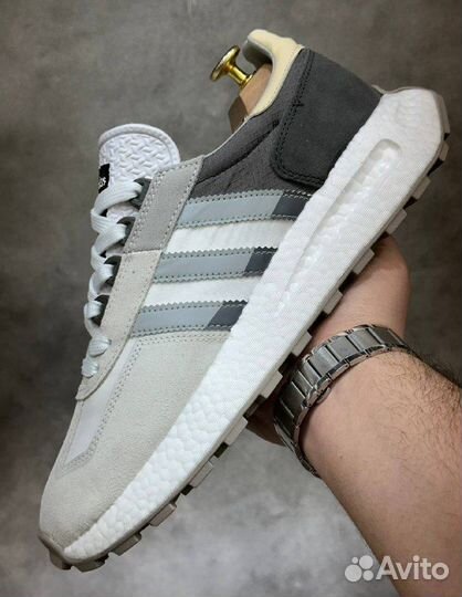 Adidas retropy E5 светло-серые черн разм. 45