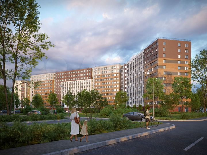 2-к. квартира, 62,1 м², 6/12 эт.