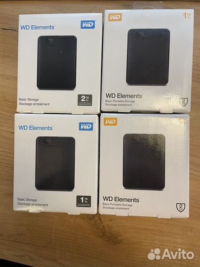 Продам Western Digital внешние диски 1 Tb и 2 Tb