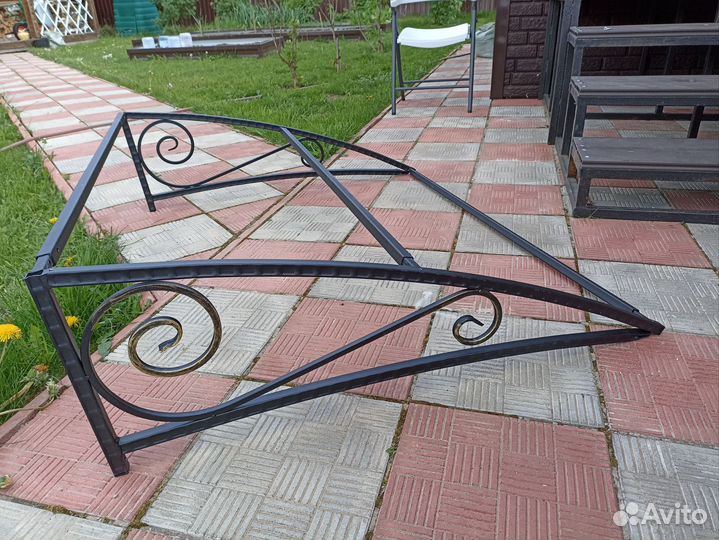 Каркас козырька металлический