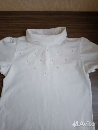 Блузка школьная, белая, рост 152