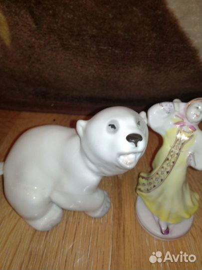 Фарфоровая статуэтка СССР гжель лфз