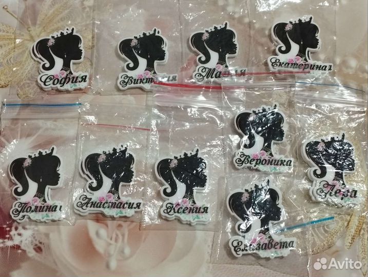 Именные бантики для девочек на заказ