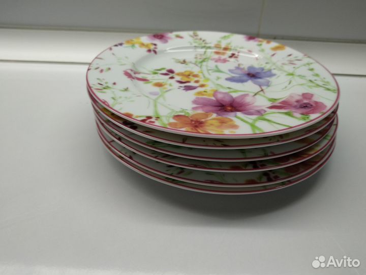 Тарелки десертные фарфор комплект 6 шт