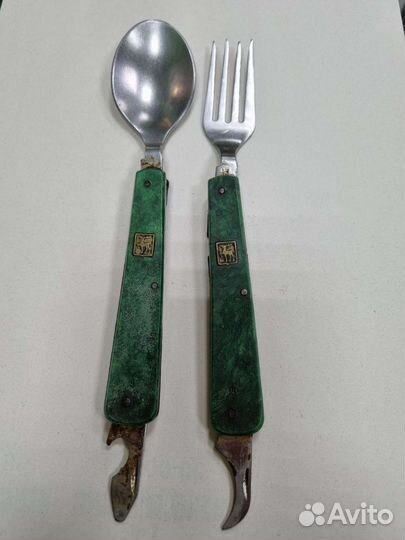 Туристические, ложка и вилка. СССР