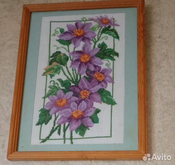 Готовая вышивка Пейзажи и Цветы