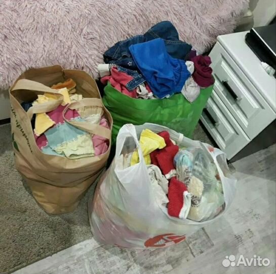 Пакет с одеждой б/у для девочки от 3-6 лет