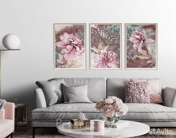 Печать на холсте. Модульные картины, рамы