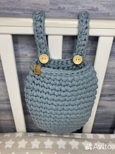 Новая подвесная корзина на кроватку ручной работы