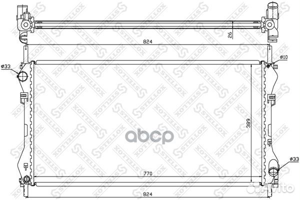 10-25375-SX радиатор системы охлаждения Ford T