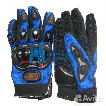 Перчатки (Мото) ткань MCS-01 blue XL (Арт.46207574