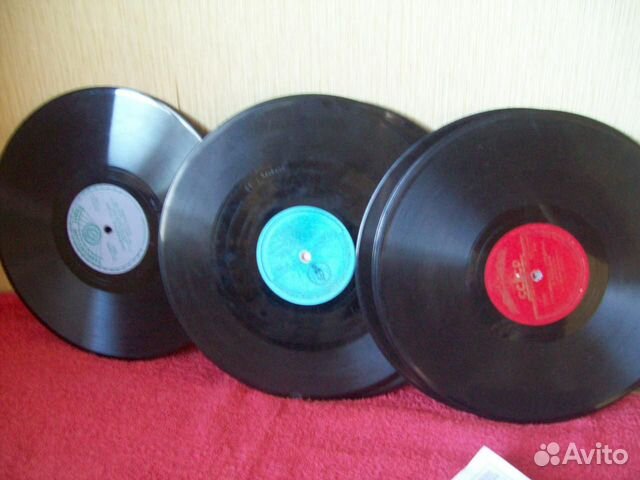 Грампластинки 78 оборотов (патефонные) -шеллак