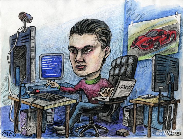 Шарж / портрет/ цифровой портрет по Вашему фото :)