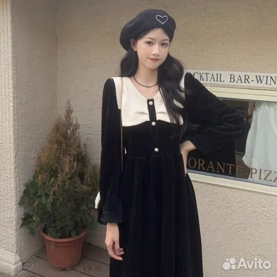 Платье женское черное