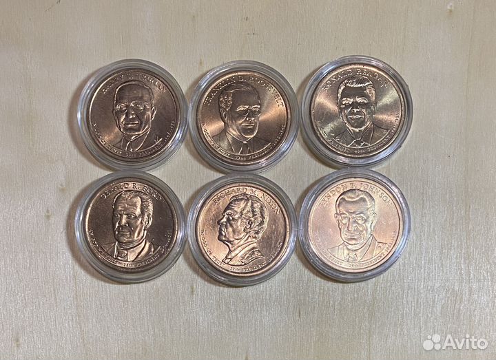 1 доллар США. Президенты