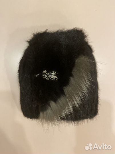 Шапка вязаная норка