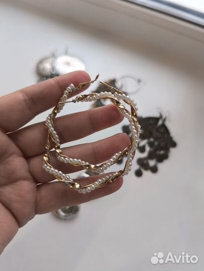 Сережки бижутерия