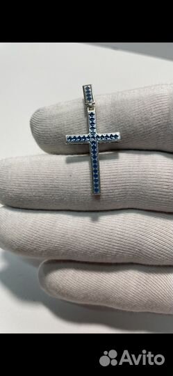 Крестик с горячей эмалью