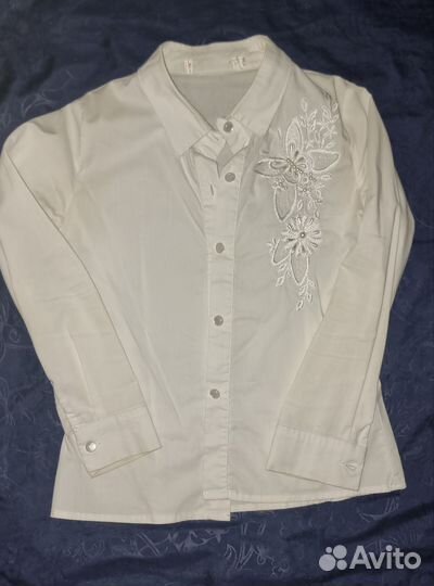 Рубашка белая школьная для девочки