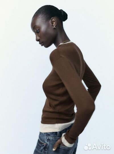 Двойной лонг Zara женский новый S