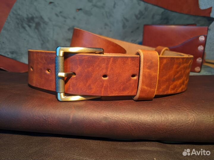 Ремень кожаный