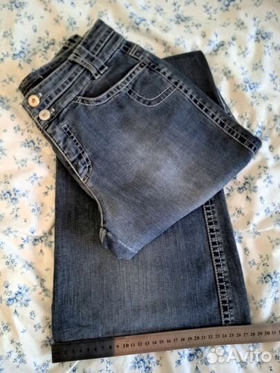 Джинсы женские широкие, размер 42-44