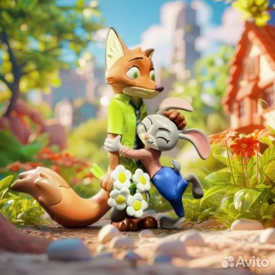 Зверополис Мир Цветов Фигурка сюрприз 1 наугад