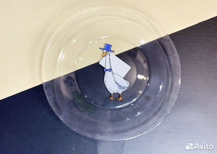 Новая тарелка стекло диаметр 19,6 см