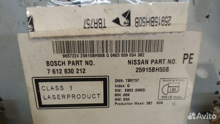 Магнитола Nissan Note E11, 2012