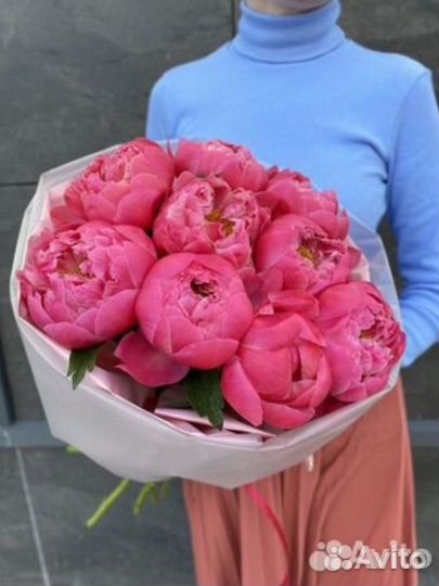 Пионы премиум букет пионов доставка