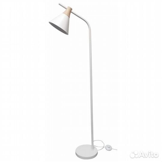 Торшер DE fran Гунар E27 60Вт дерево белый