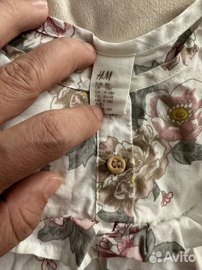 Блузка hm для девочки 80