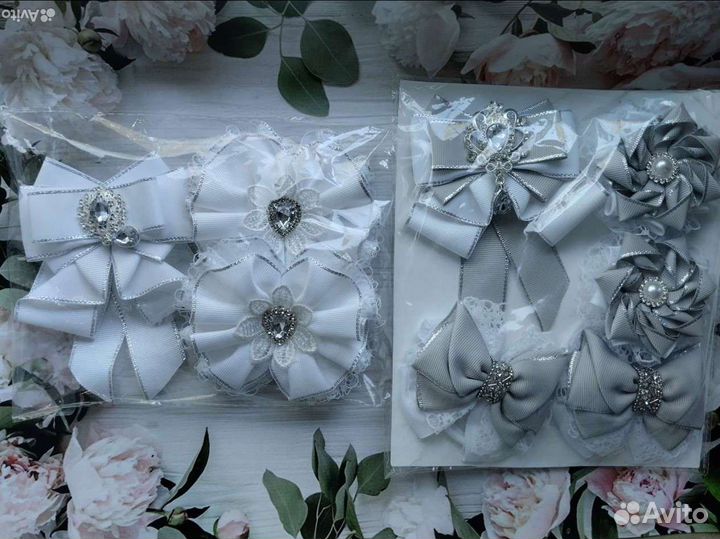 Комплект для школы. школьные бантики, галстук