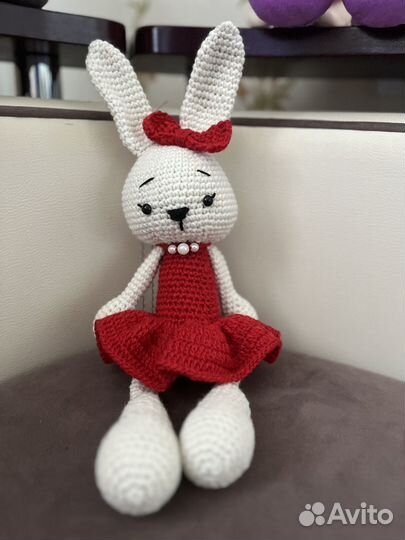 Вязаный Заяц ручной работы