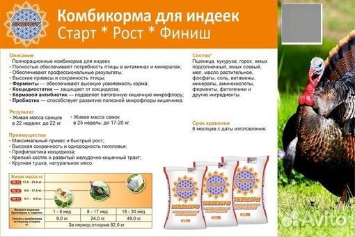 Комбикорма для птиц с 1 дня