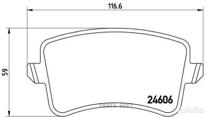 Brembo P85100X P85100X колодки дисковые задние xtr
