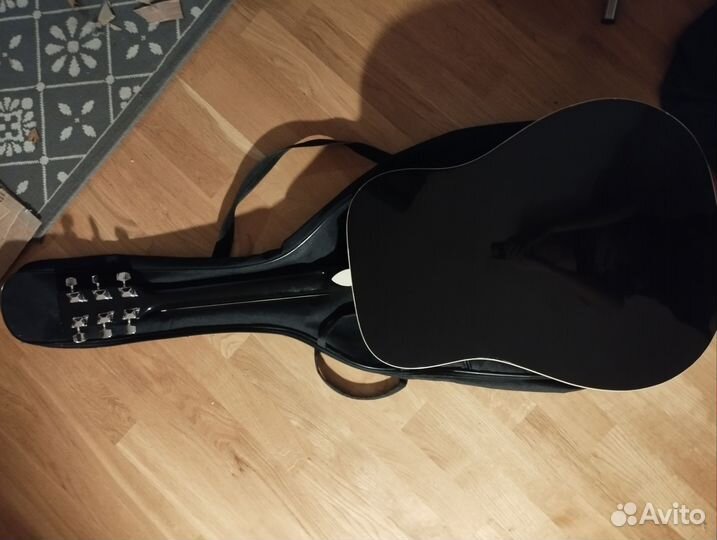 Классическая гитара stagg, чёрная, 3/4