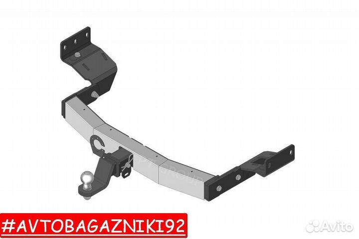 Фаркоп под квадрат на Mitsubishi Pajero Sport 3