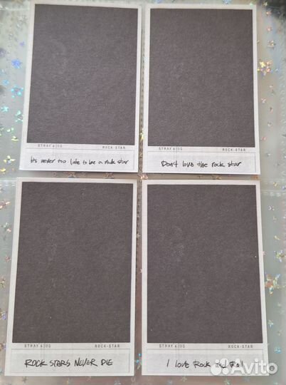 Официальные карты Stray kids Rock star