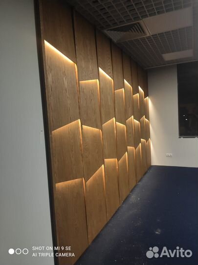 Стеновые панели шпон дуба