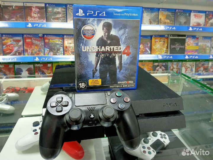 PlayStation 4 Fat + Uncharted 4: Путь Вора