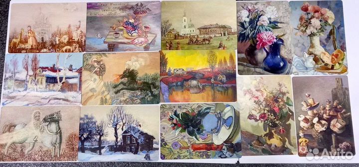 Карманные календарики художник Гудилин