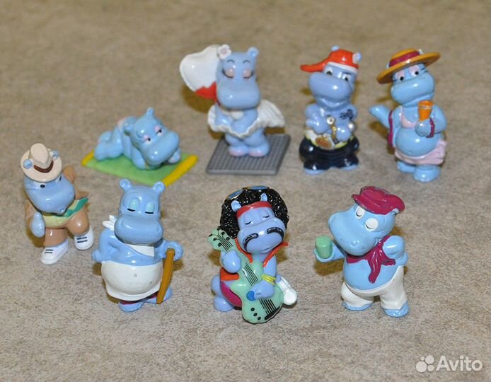 Игрушки Киндер из 90х Бегемотики